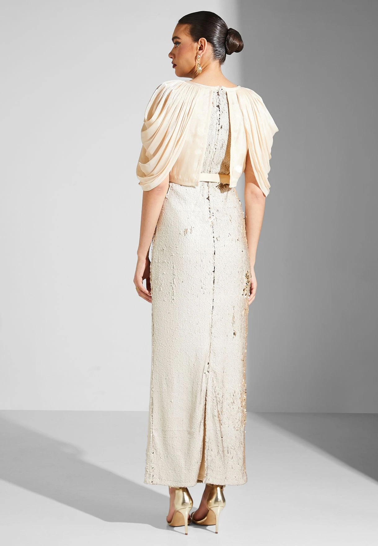 Split Sleeve Belted Dress 2 Split Sleeve Belted Dress - Image 2