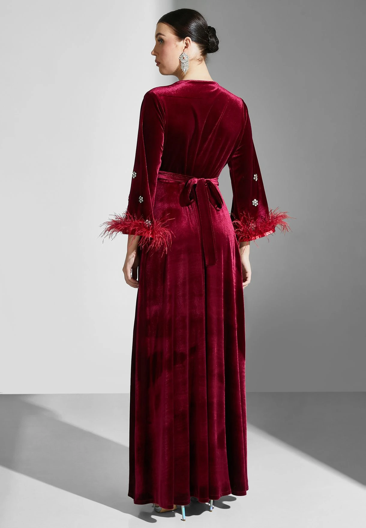 Fringe Sleeve Embellished Dress 2 Fringe Sleeve Embellished Dress - Image 2