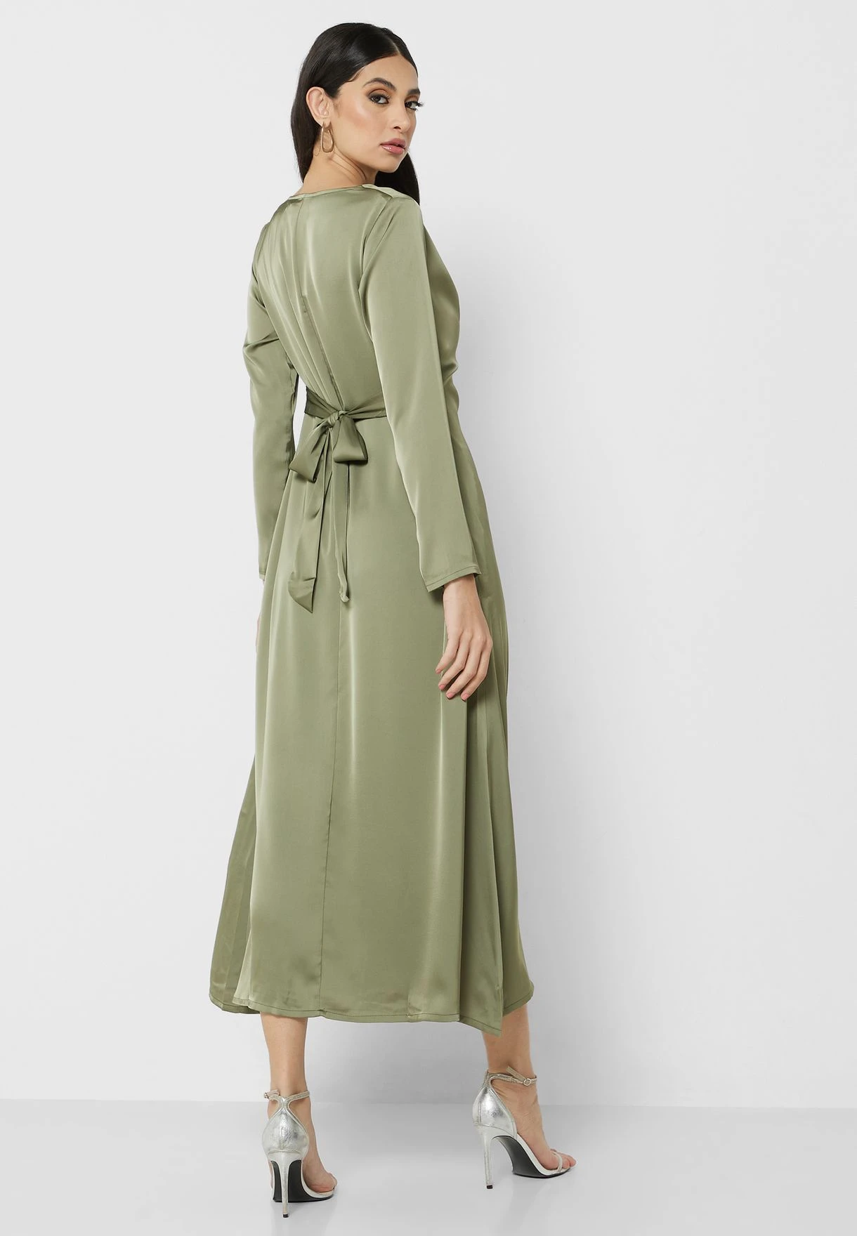 Cowl Neck Satin Dress 2 Cowl Neck Satin Dress - Image 2