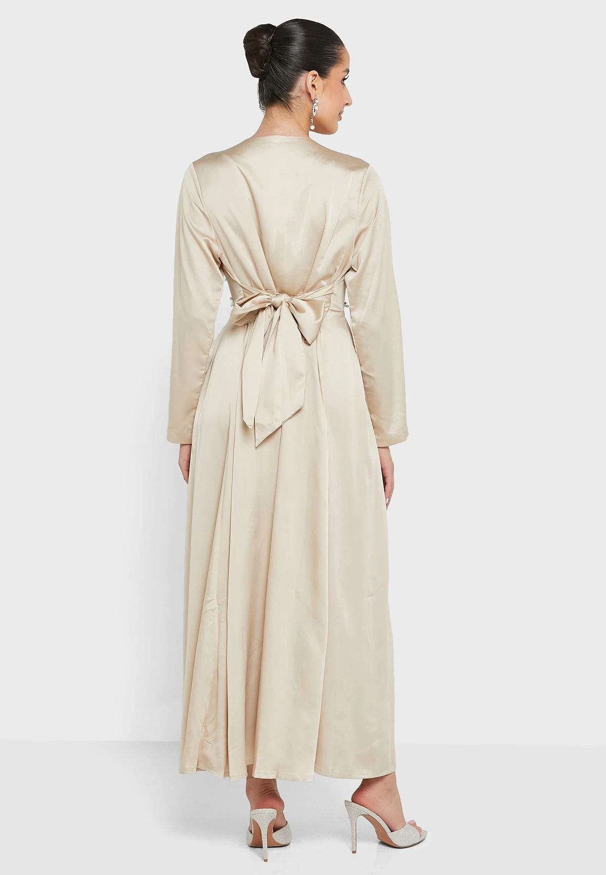 Embellished Tiered Belted Dress 2 Embellished Tiered Belted Dress - Image 2