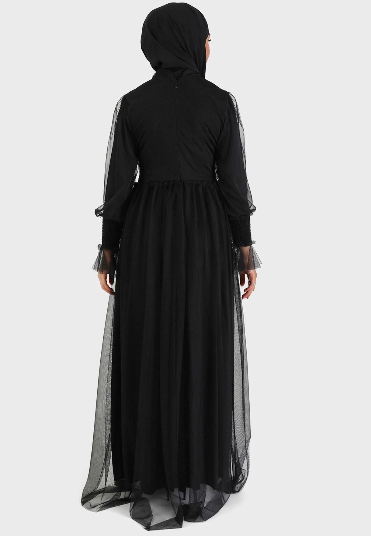 Ruched Waist Mesh Tiered Dress 2 Ruched Waist Mesh Tiered Dress - Image 2