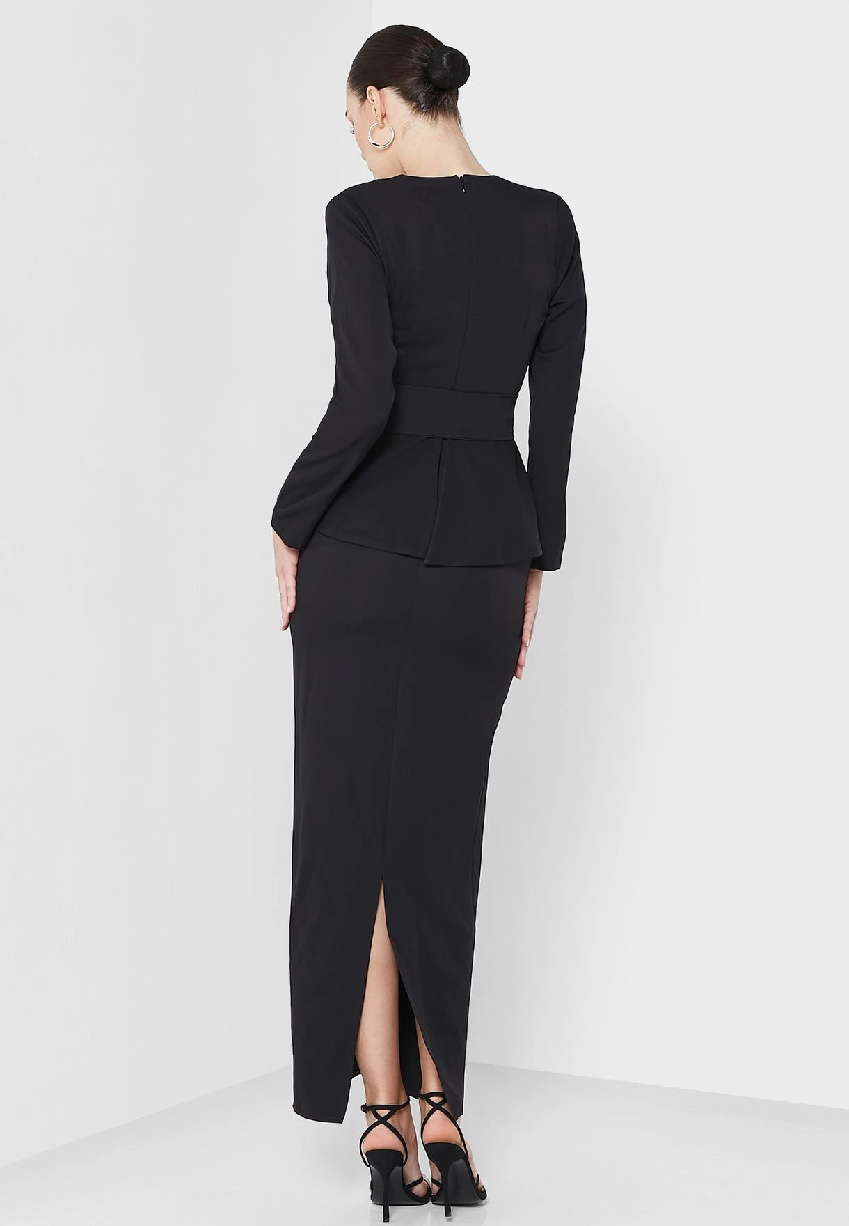 Surplice Neck Belted Dress 2 Surplice Neck Belted Dress - Image 2