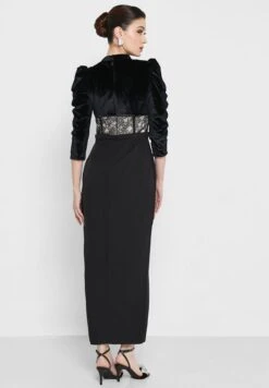 Puff Sleeve Lace Detail Dress -Silk Bloom Dresses Store 2 zoom desktop 1096