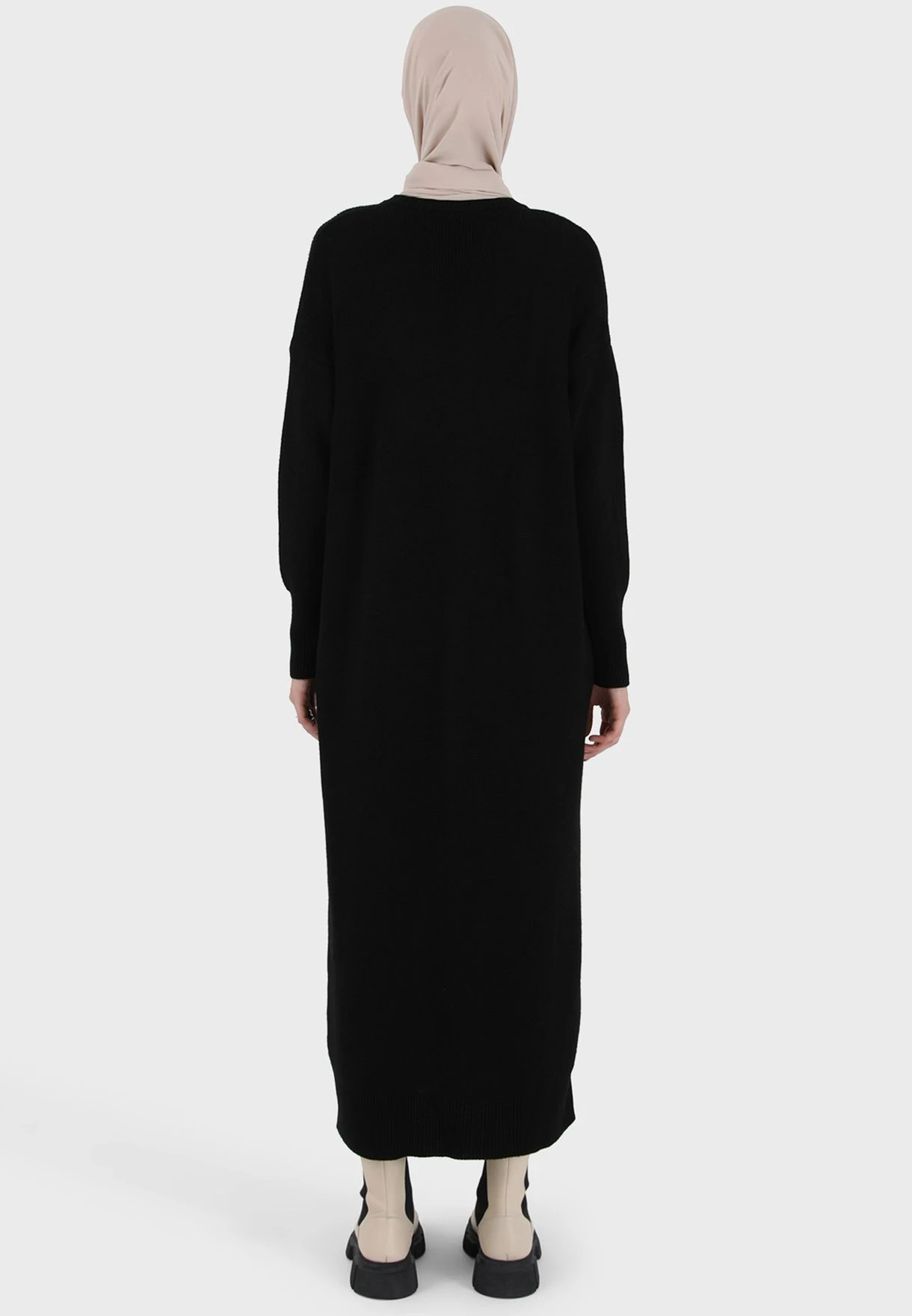 Round Neck Knitted Dress 2 Round Neck Knitted Dress - Image 2