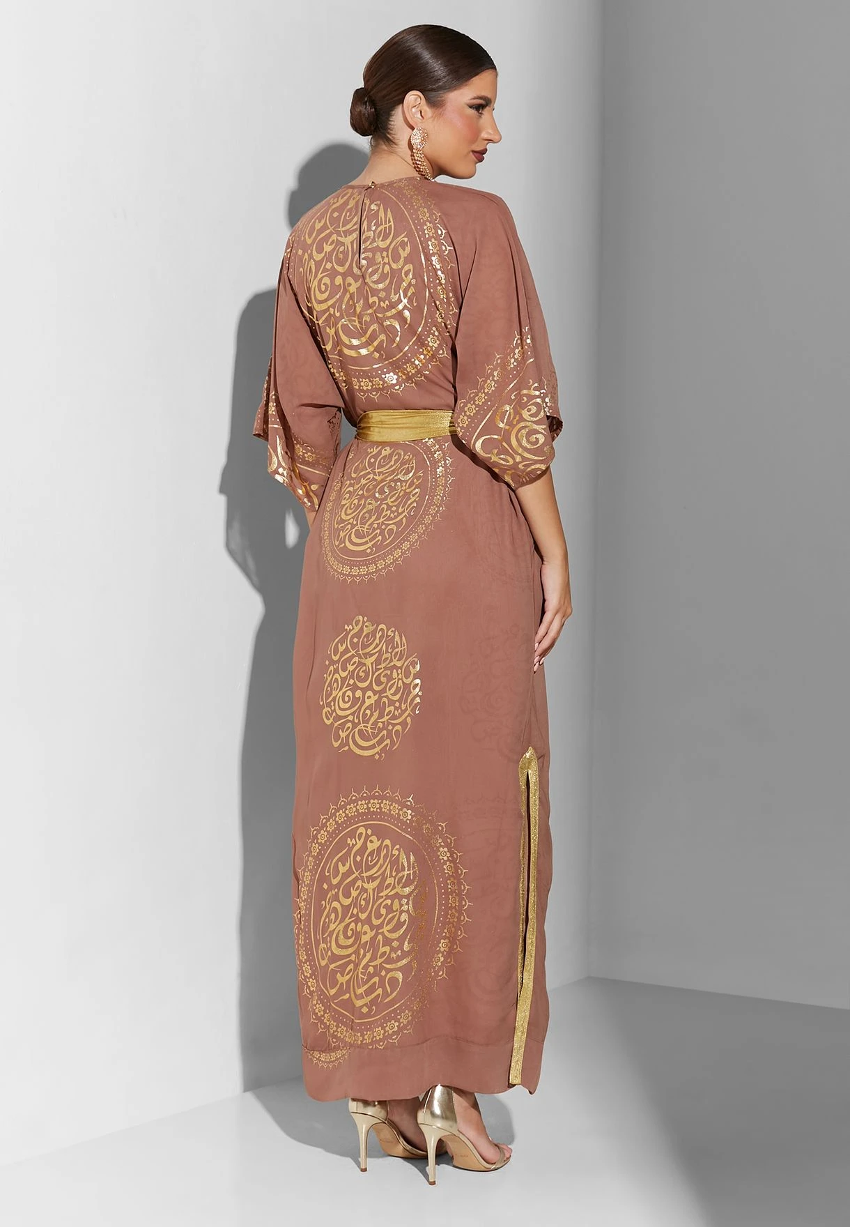 Belted Side Slit Dress 2 Belted Side Slit Dress - Image 2