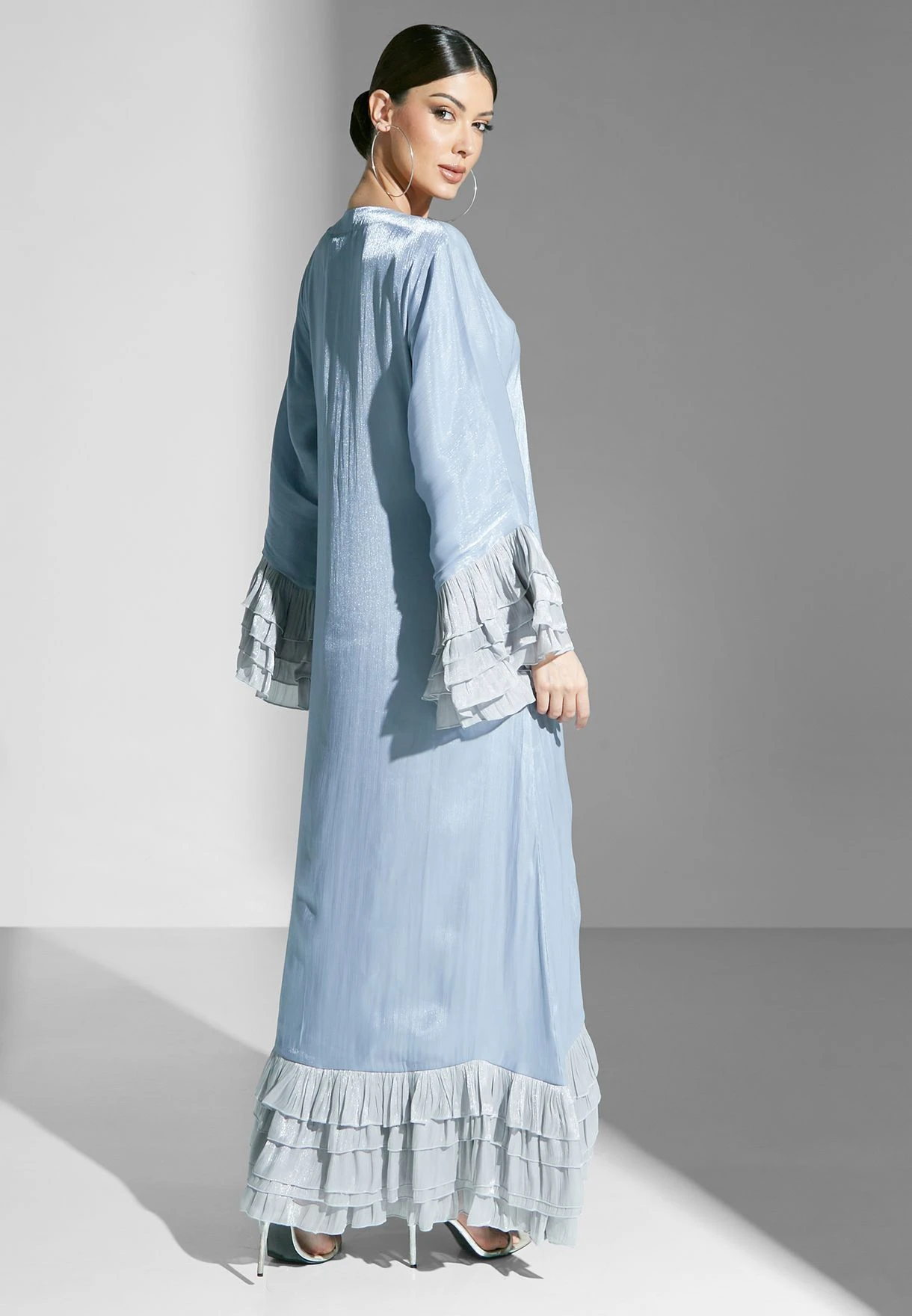 Ruffle Dress With Contrast Trims 2 Ruffle Dress With Contrast Trims - Image 2