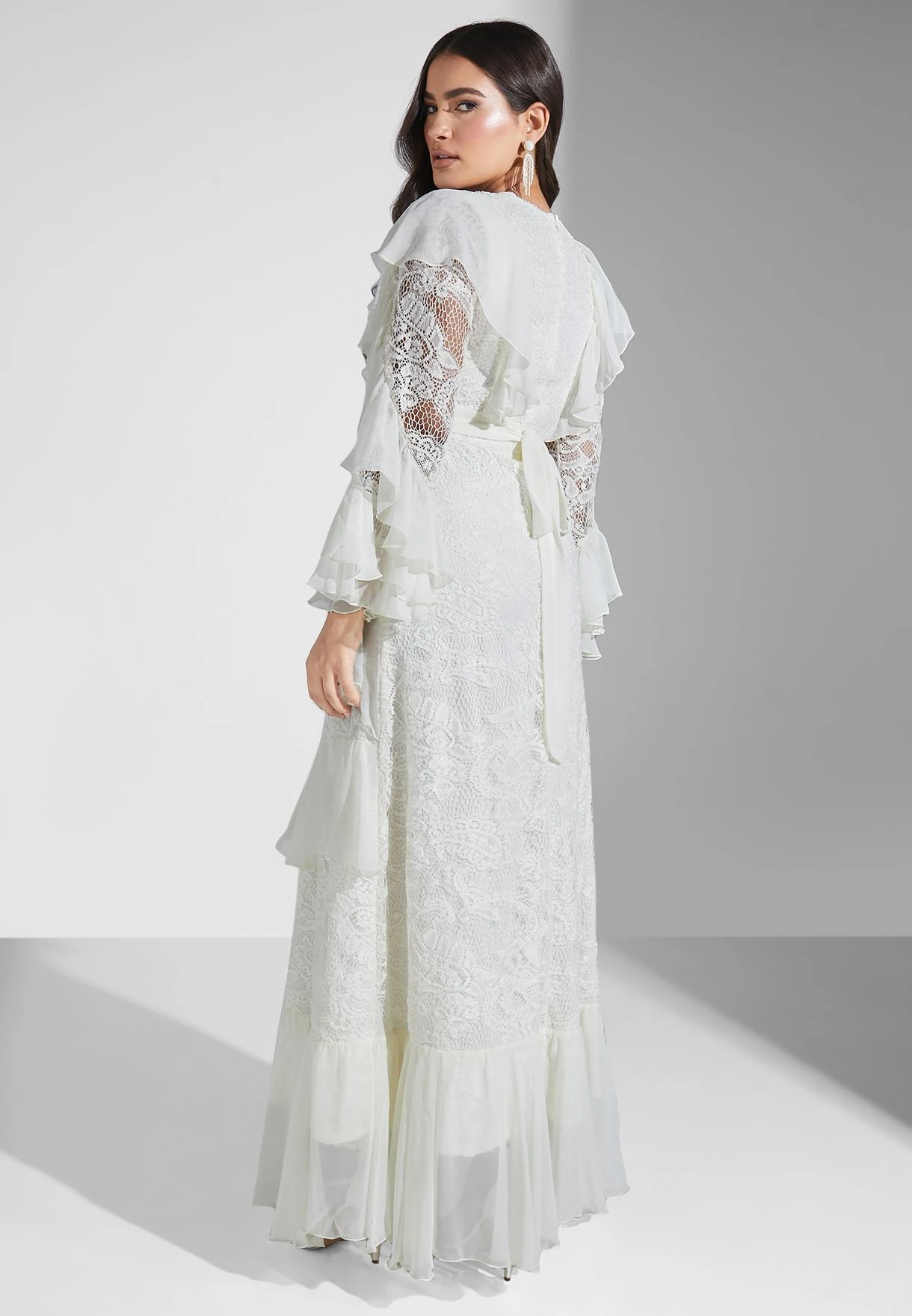 Ruffle Embroidered Dress 2 Ruffle Embroidered Dress - Image 2