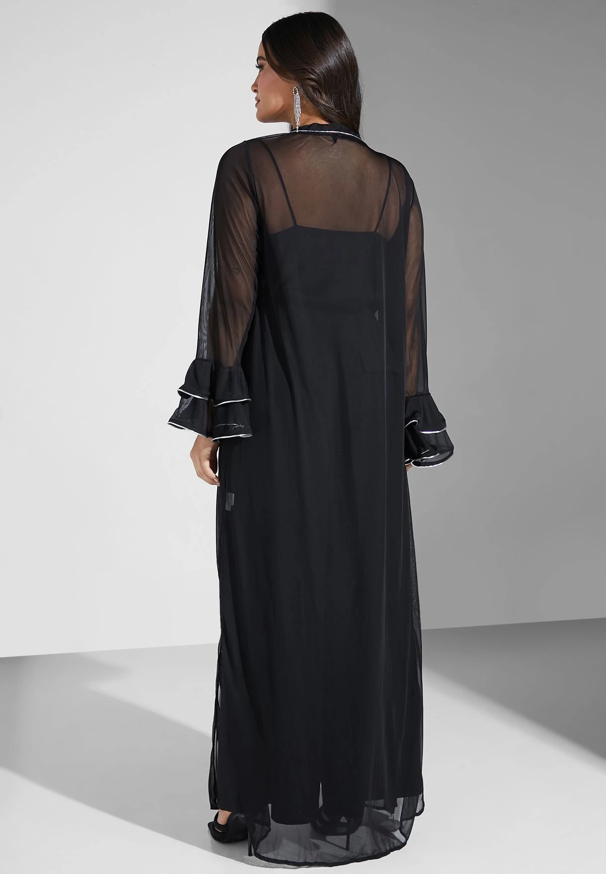 Mesh Ruffle Sleeve Layer On 2 Mesh Ruffle Sleeve Layer On - Image 2