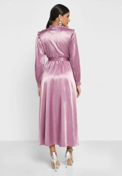 Detailed Neckline Dress -Silk Bloom Dresses Store 2 zoom desktop 1245