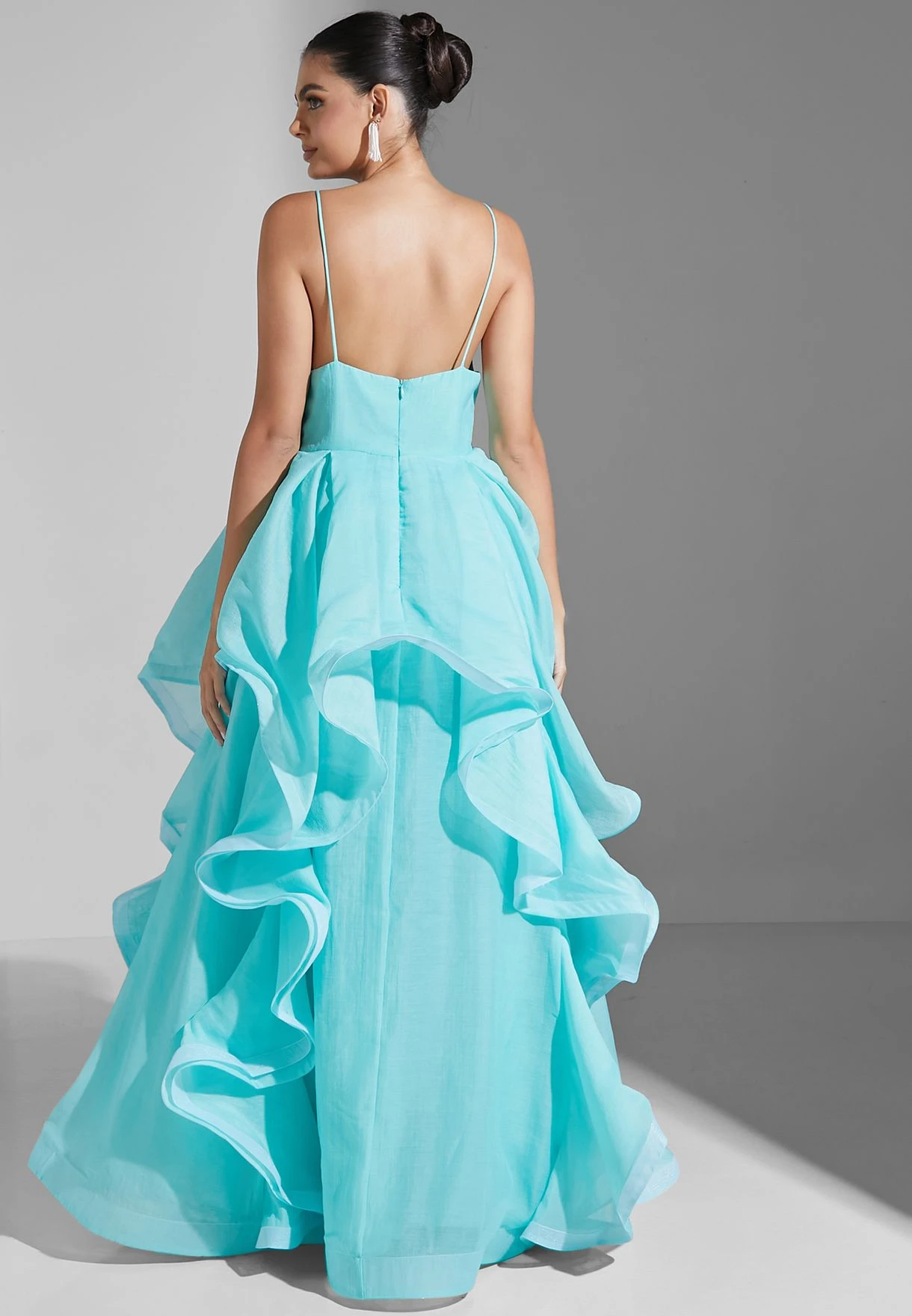 Strappy Waterfall Trim Dress 2 Strappy Waterfall Trim Dress - Image 2