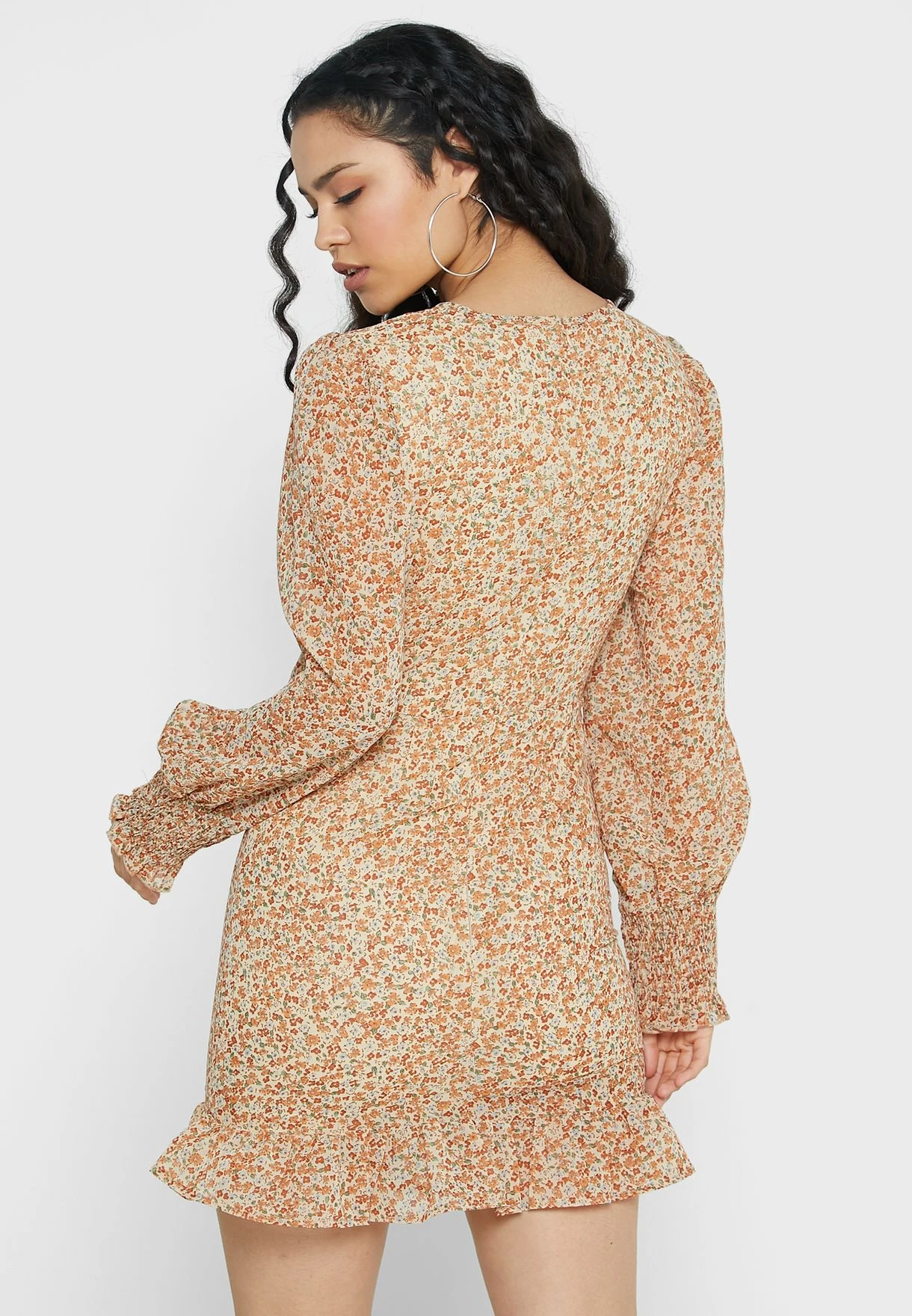 Daisy Street Ruffle Detail Printed Dress 2 Daisy Street Ruffle Detail Printed Dress - Image 2