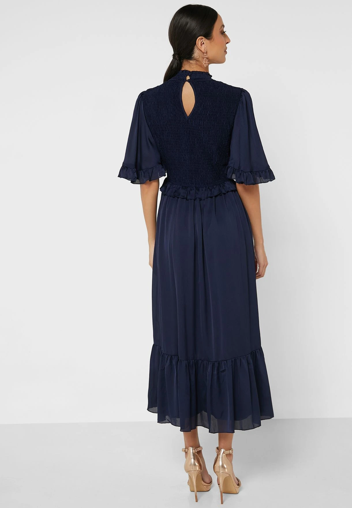 Little Mistress Shirred Yoke Dress 2 Little Mistress Shirred Yoke Dress - Image 2