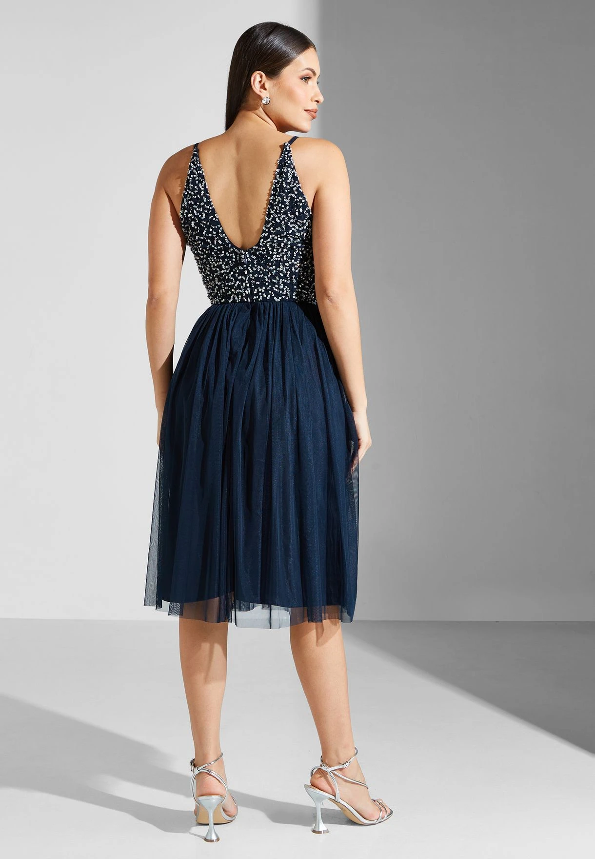 Sequinned Tulle Dress 2 Sequinned Tulle Dress - Image 2