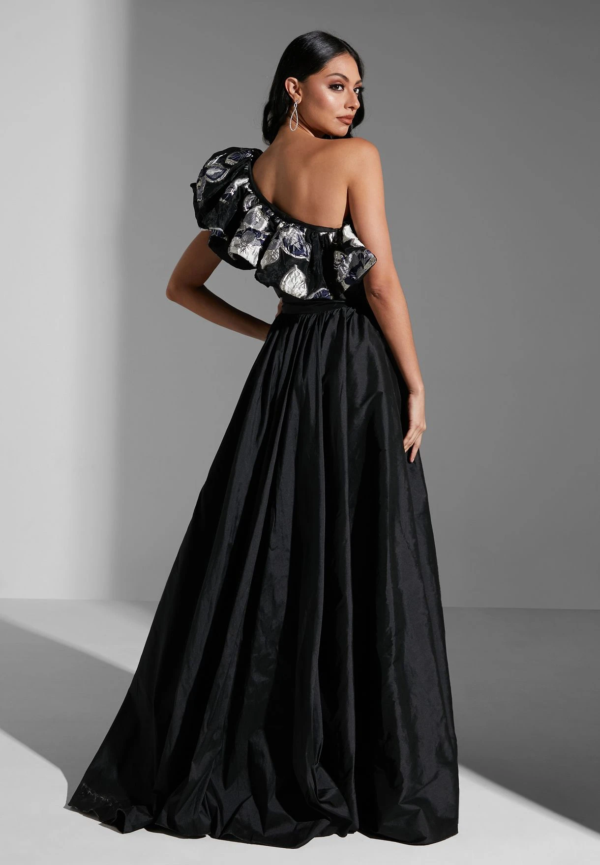 One Shoulder Ruffle Dress 2 One Shoulder Ruffle Dress - Image 2