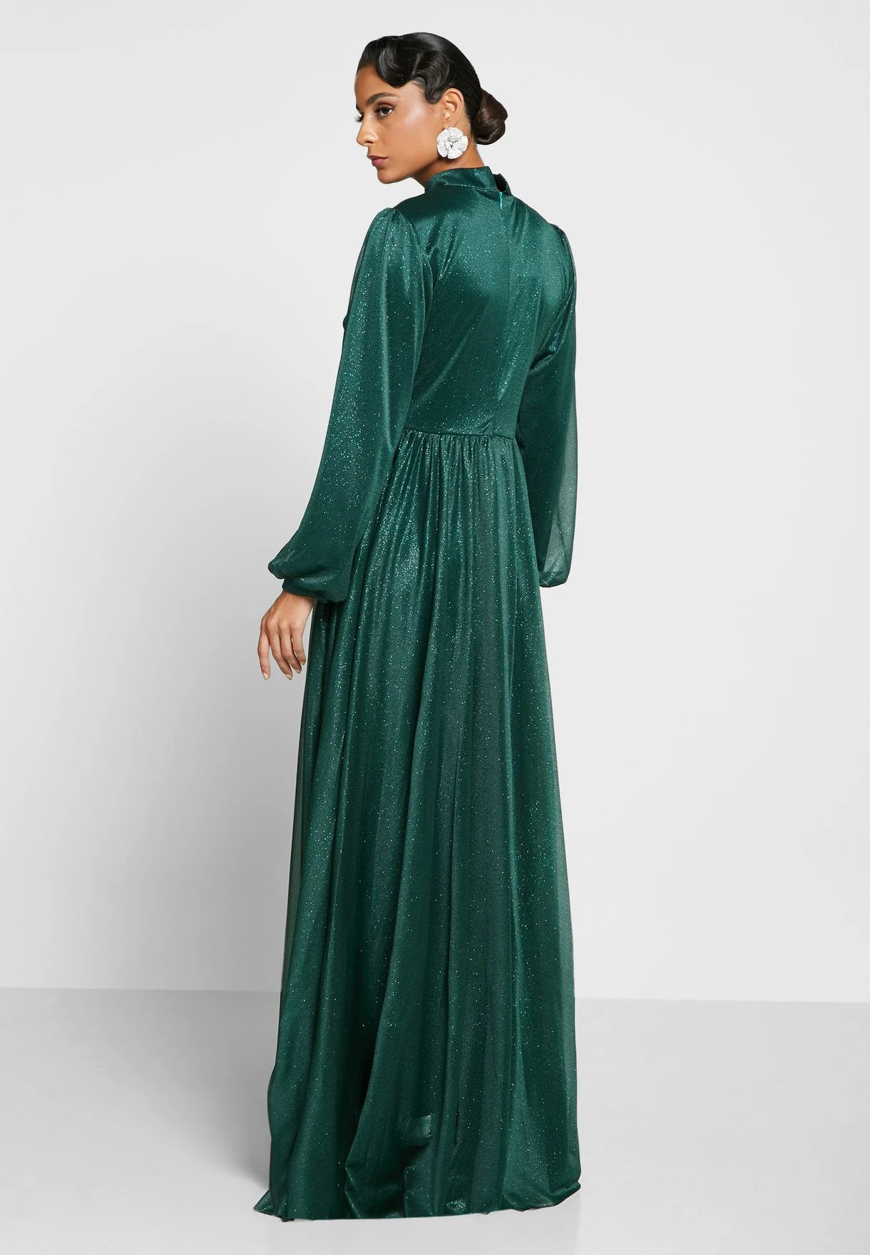 Cuff Sleeve Flare Dress 2 Cuff Sleeve Flare Dress - Image 2