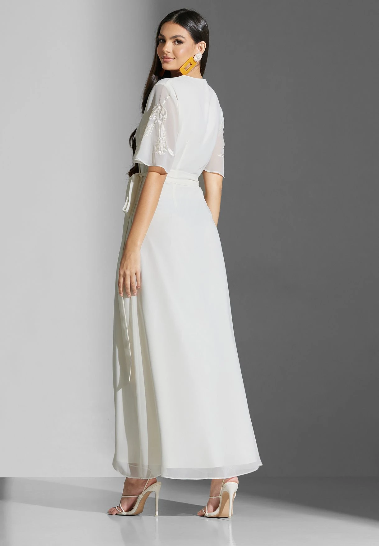 Ruffle Hem Wrap Dress 2 Ruffle Hem Wrap Dress - Image 2