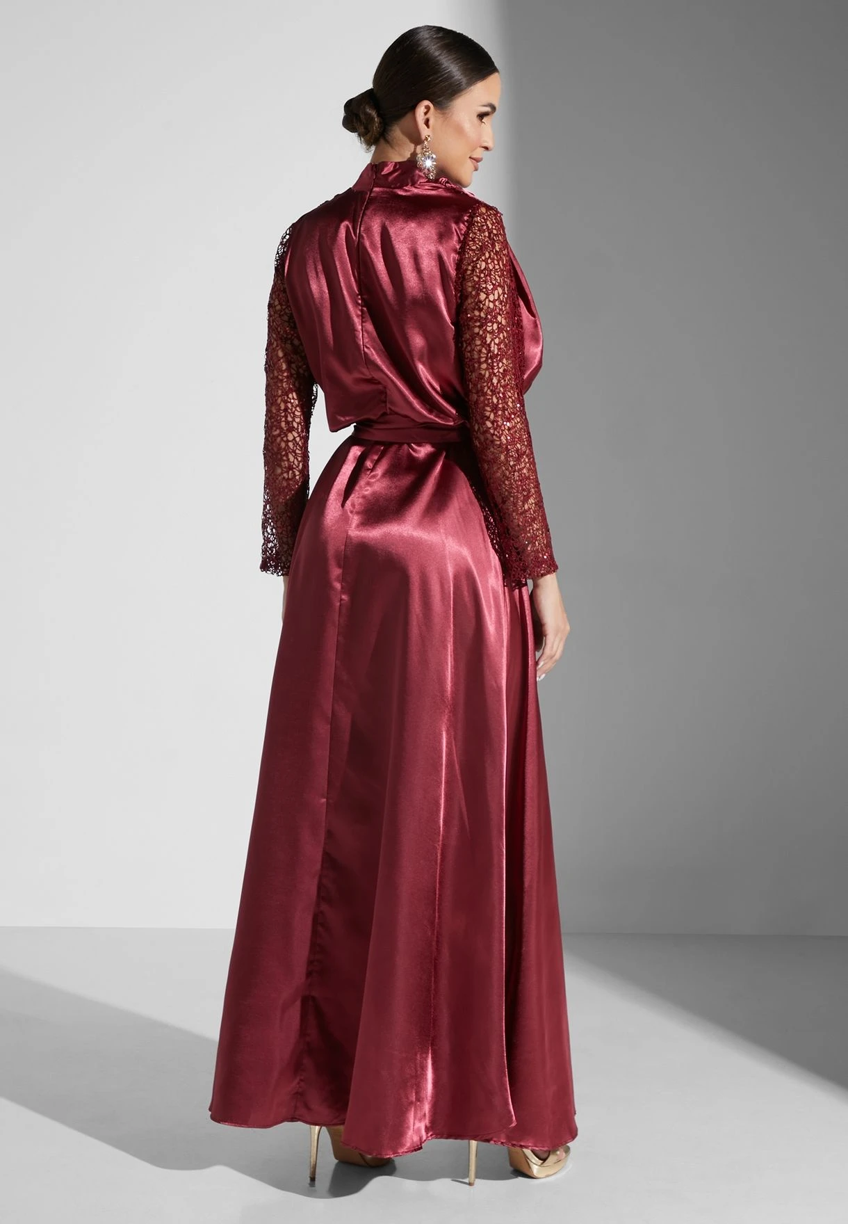 Gathered Slit Dress 2 Gathered Slit Dress - Image 2