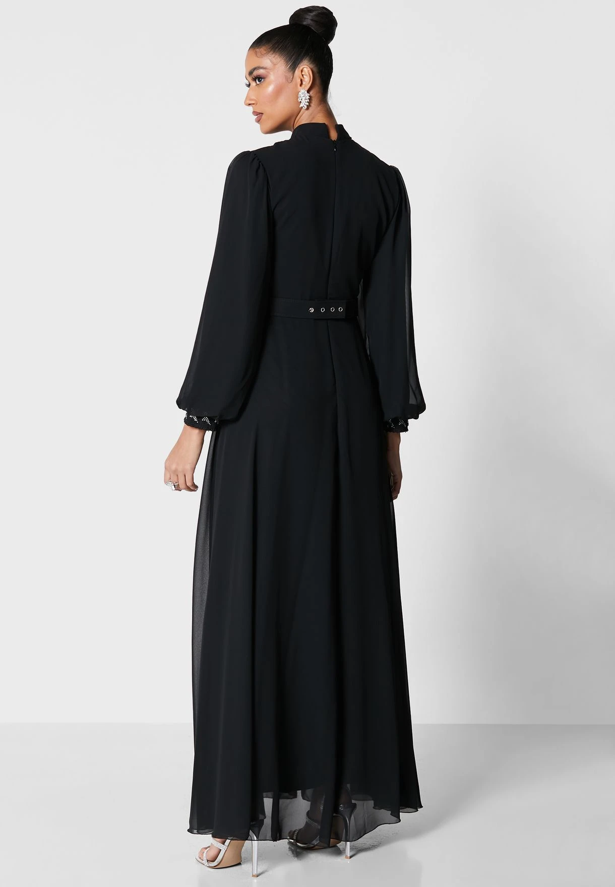 Embroidered Detail Flare Dress 2 Embroidered Detail Flare Dress - Image 2