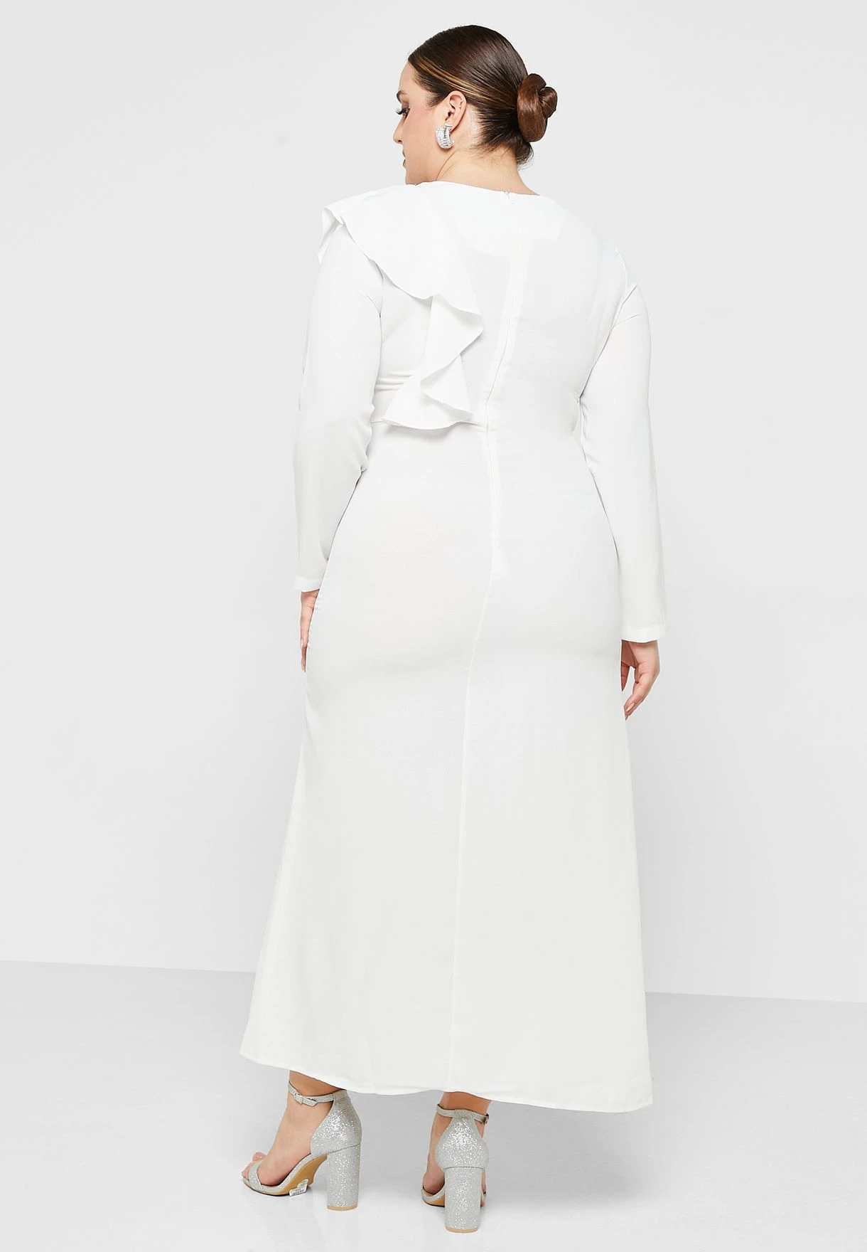 Ruffle Detail Belted Dress 2 Ruffle Detail Belted Dress - Image 2