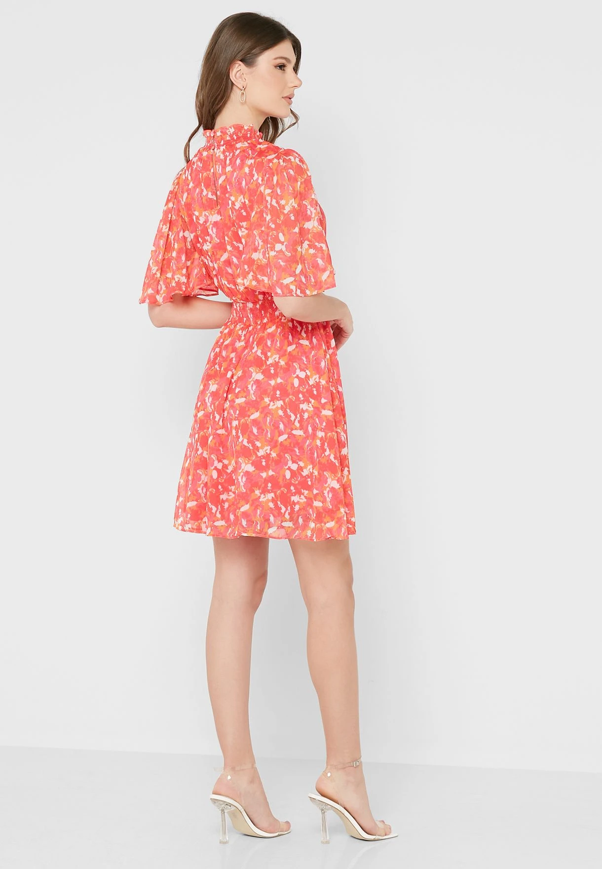 Little Mistress Floral Shirred Mini By Vogue Williams 2 Little Mistress Floral Shirred Mini By Vogue Williams - Image 2