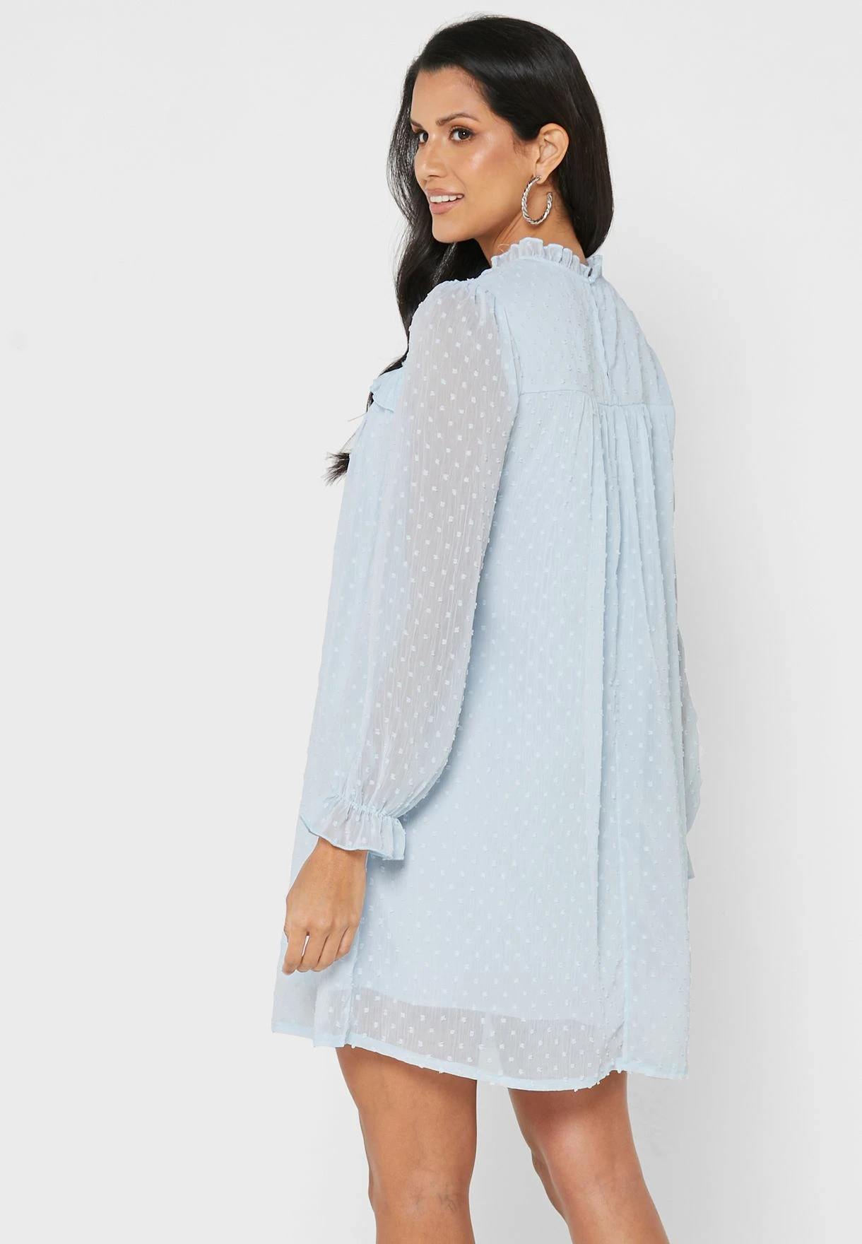 ELLA High Neck Textured Dress 2 ELLA High Neck Textured Dress - Image 2