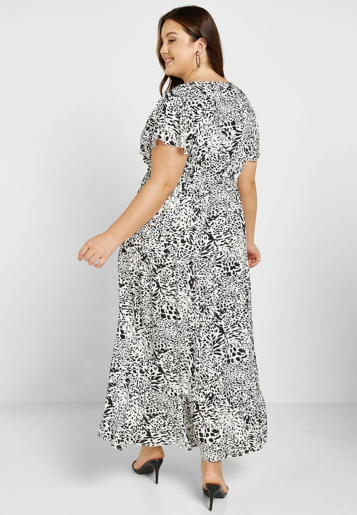 Bell Sleeve Fit & Flare Dress 2 Bell Sleeve Fit & Flare Dress - Image 2