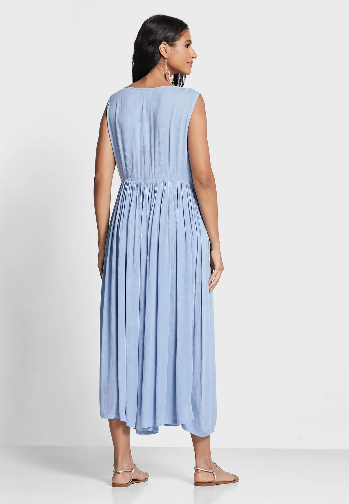 Floral Print Pleated Dress 2 Floral Print Pleated Dress - Image 2