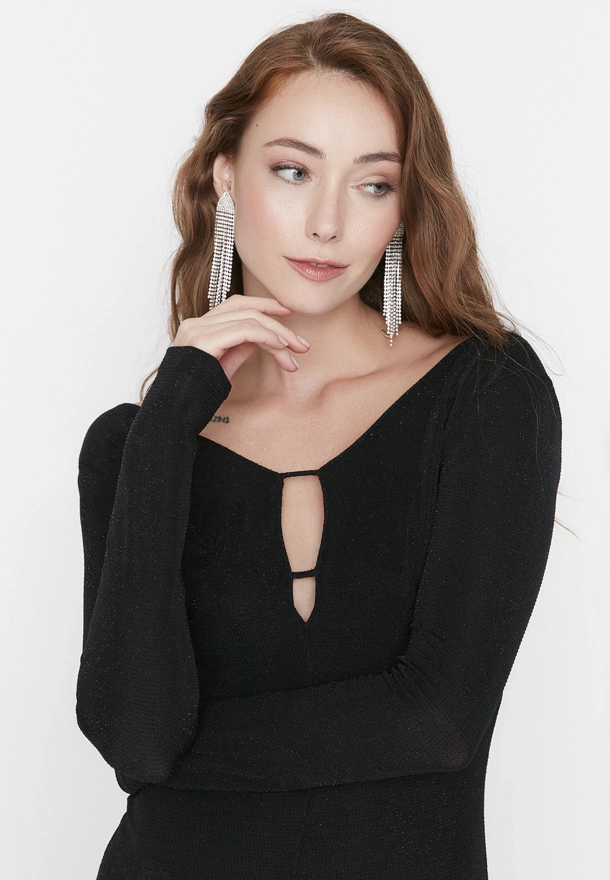 Trendyol Cut Out Detail Knitted Dress 2 Trendyol Cut Out Detail Knitted Dress - Image 2