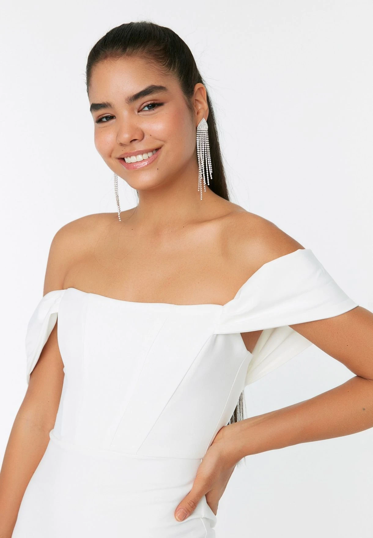 Trendyol Bardot Knitted Dress 2 Trendyol Bardot Knitted Dress - Image 2