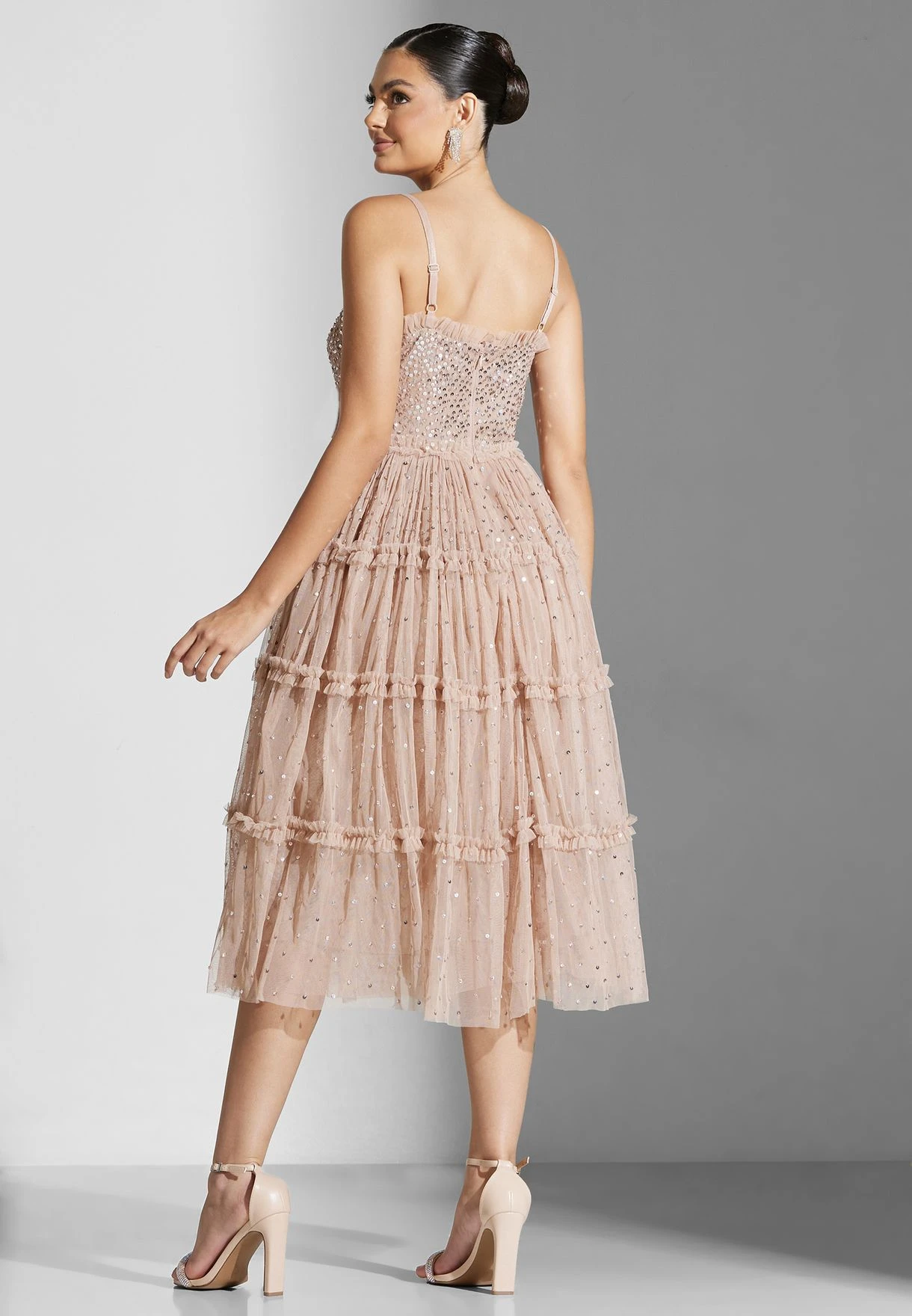 Ruffle Detail Sequin Detail Dress 2 Ruffle Detail Sequin Detail Dress - Image 2