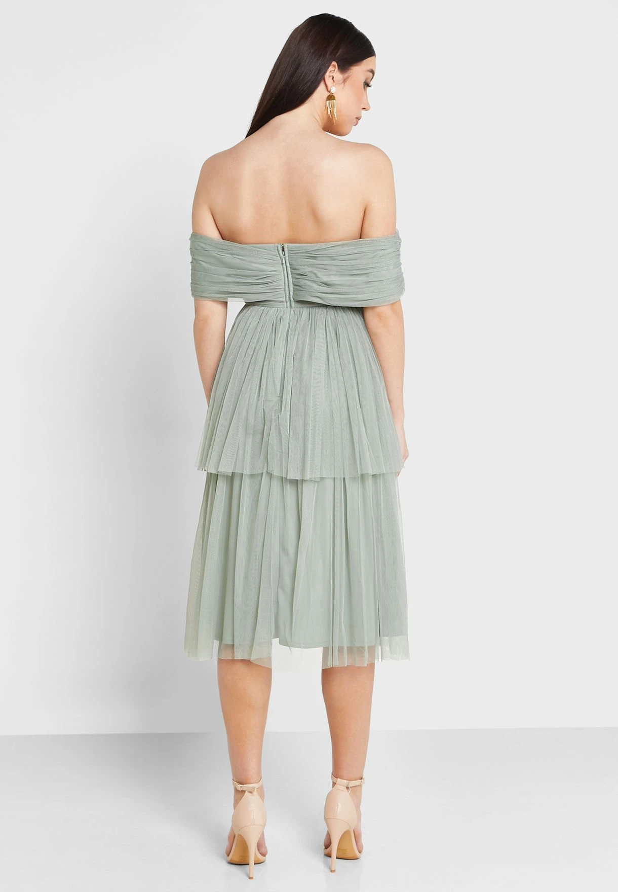 Bardot Mesh Tiered Dress 2 Bardot Mesh Tiered Dress - Image 2