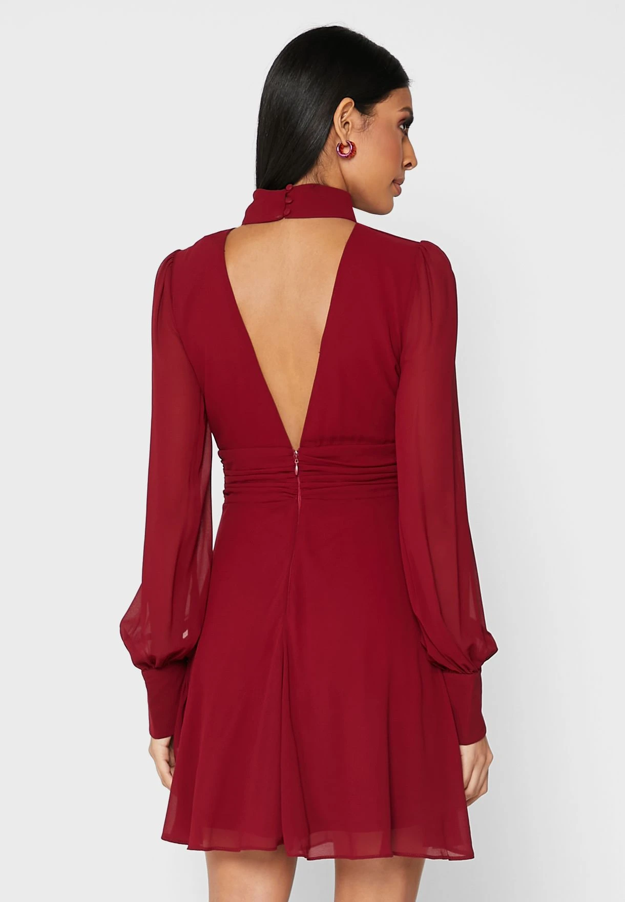 TFNC High Neck Cut Out Dress 2 TFNC High Neck Cut Out Dress - Image 2