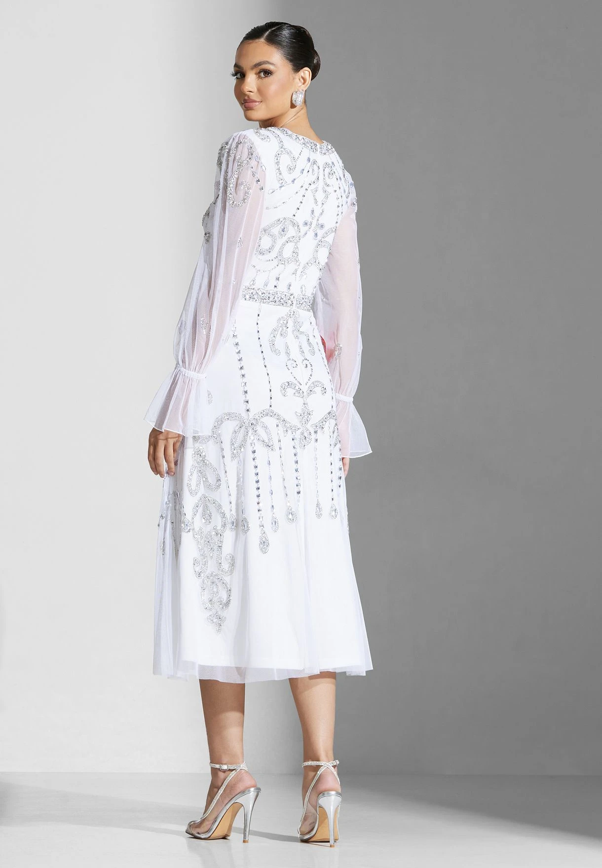 Embellished Ruffle Detail Dress 2 Embellished Ruffle Detail Dress - Image 2