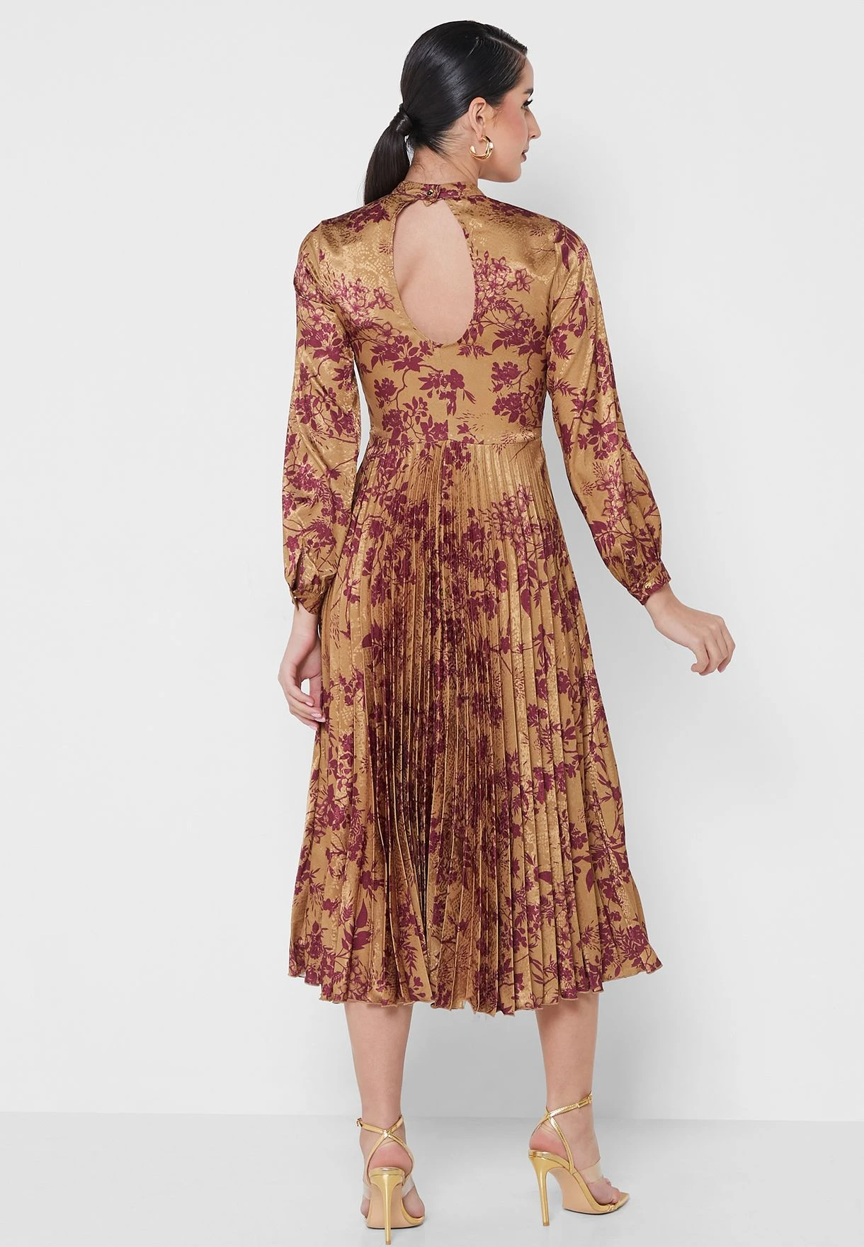 Open Back Plisse Dress 2 Open Back Plisse Dress - Image 2