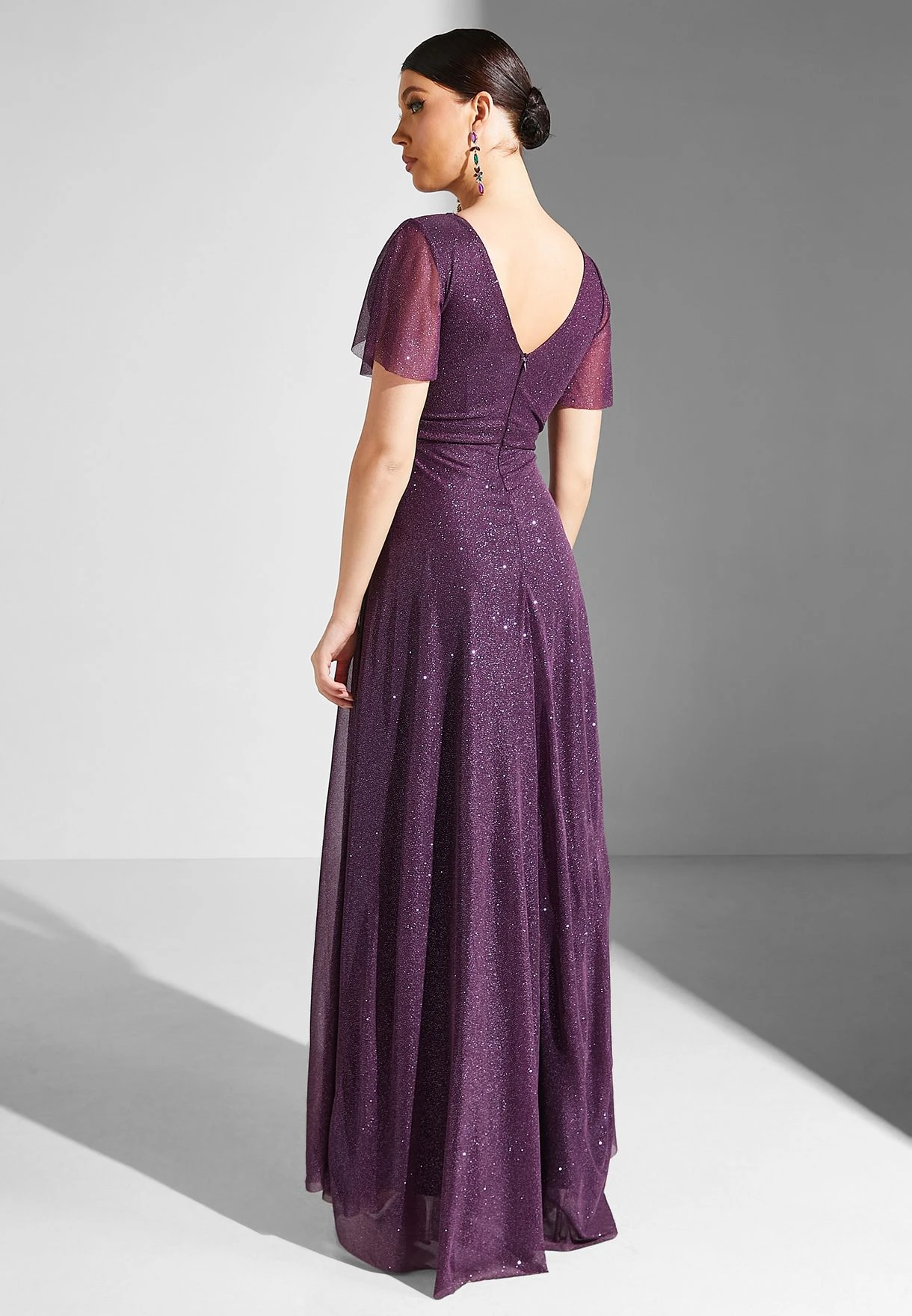 Embellished Neck A-Line Dress 2 Embellished Neck A-Line Dress - Image 2