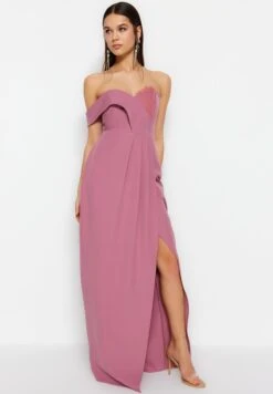 Trendyol Bardot Pleated Wrap Dress 10 Trendyol Bardot Pleated Wrap Dress -Silk Bloom Dresses Store 2 zoom desktop 1863