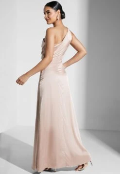 One Shoulder Side Slit Dress -Silk Bloom Dresses Store 2 zoom desktop 1878