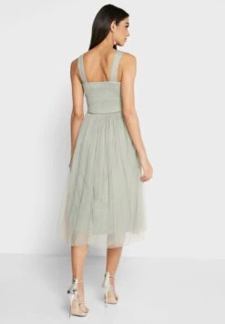 Little Mistress Bridesmaid Pleated Belt Detail Dress -Silk Bloom Dresses Store 2 zoom desktop 1962