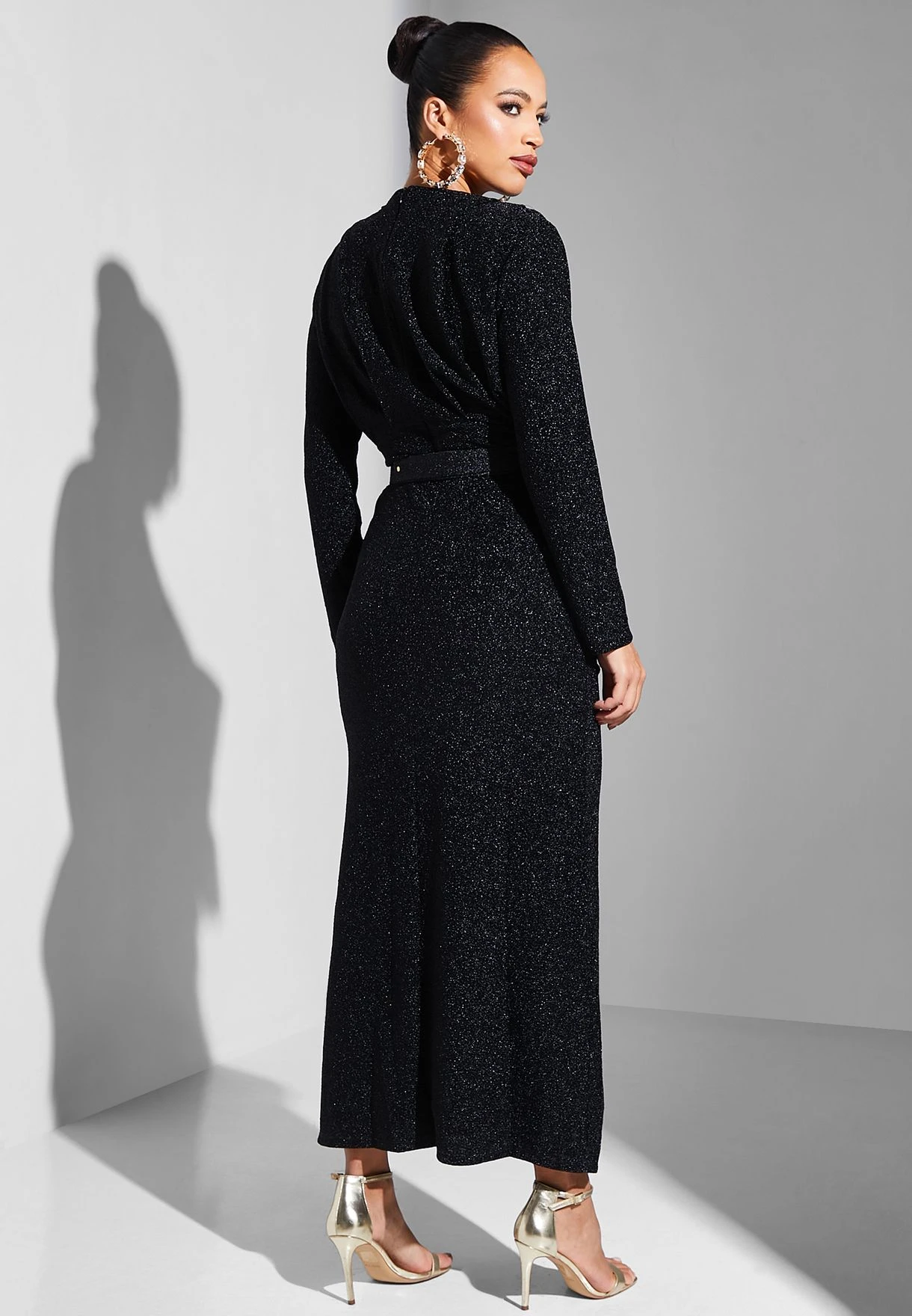 Ruched Detail Shimmer Dress 2 Ruched Detail Shimmer Dress - Image 2