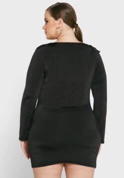 Slinky Sleeve Detailed Mini -Silk Bloom Dresses Store 2 zoom desktop 198