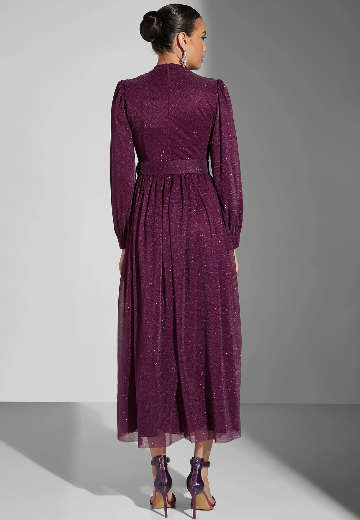 Shimmer Belted Dress 2 Shimmer Belted Dress - Image 2