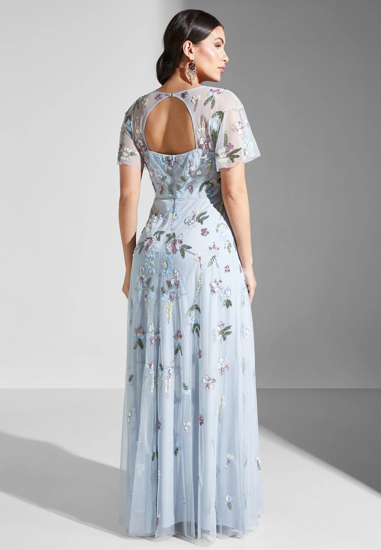 Adrianna Papell Tiered Floral Embroidered Dress 2 Adrianna Papell Tiered Floral Embroidered Dress - Image 2