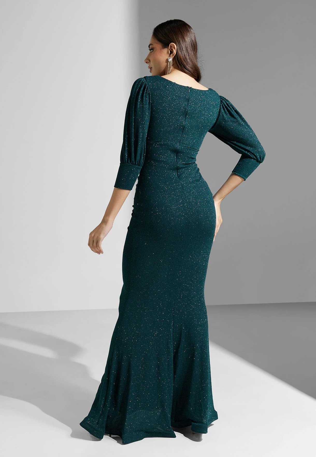 Ruched Detail Mermaid Dress 2 Ruched Detail Mermaid Dress - Image 2