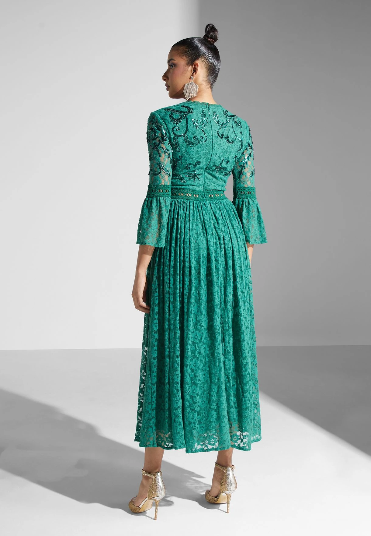 Sequin Ruffle Detail Dress 2 Sequin Ruffle Detail Dress - Image 2