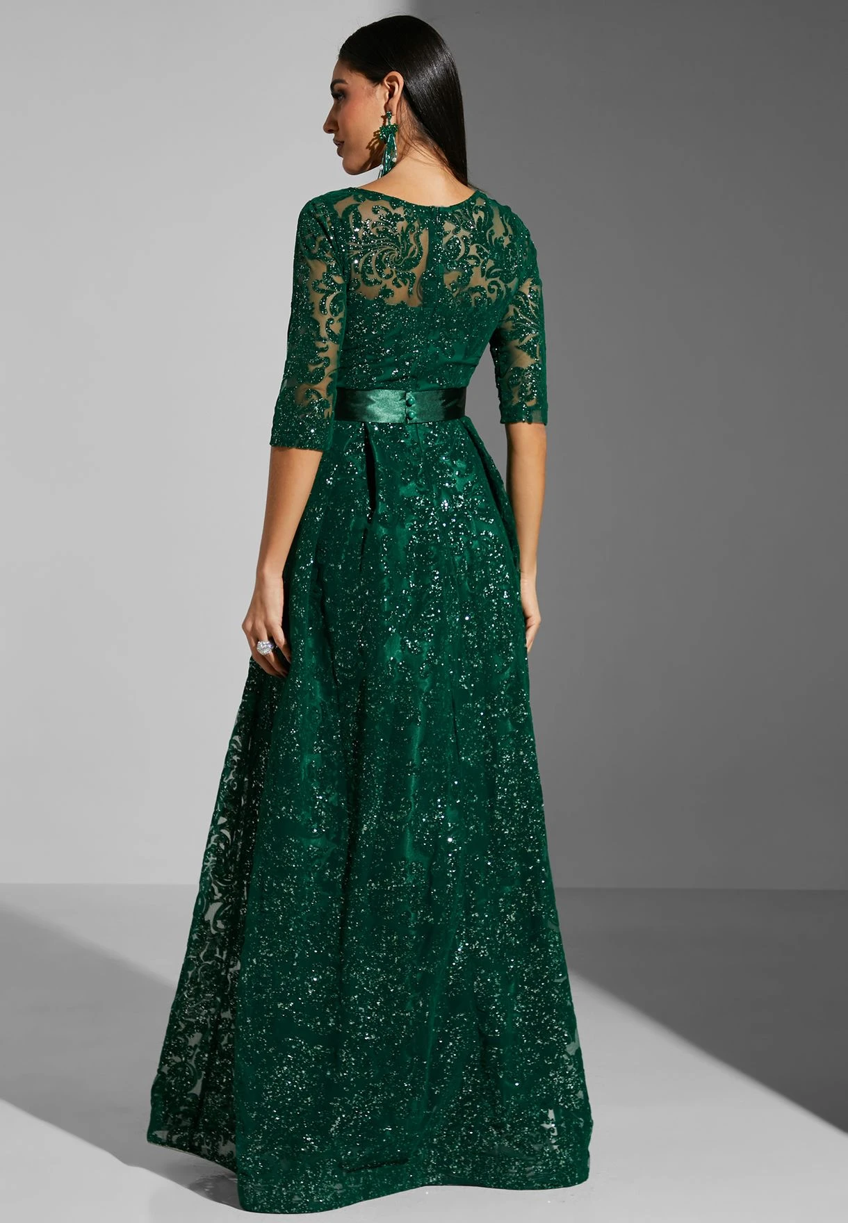 Embossed & Belt Detail Dress 2 Embossed & Belt Detail Dress - Image 2