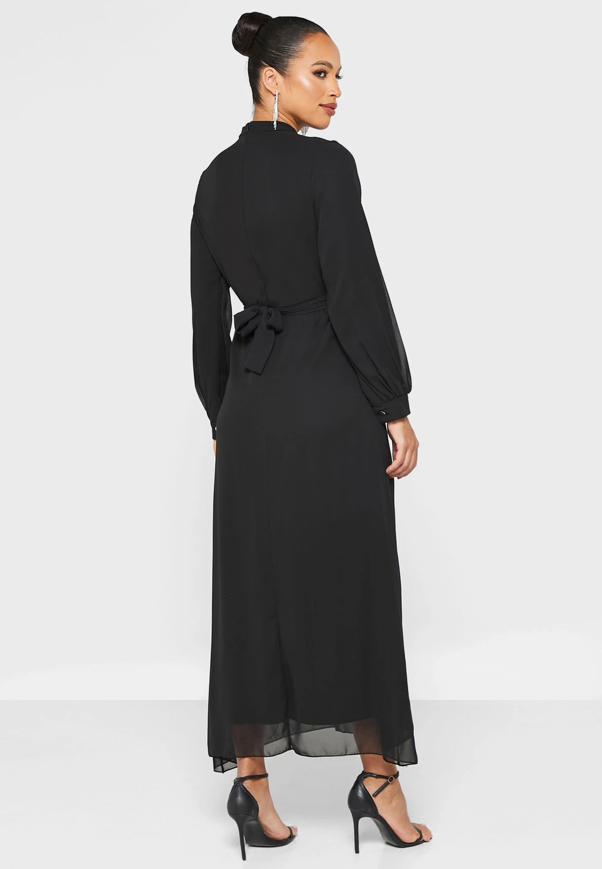 Embellished Trim Belted Dress 2 Embellished Trim Belted Dress - Image 2