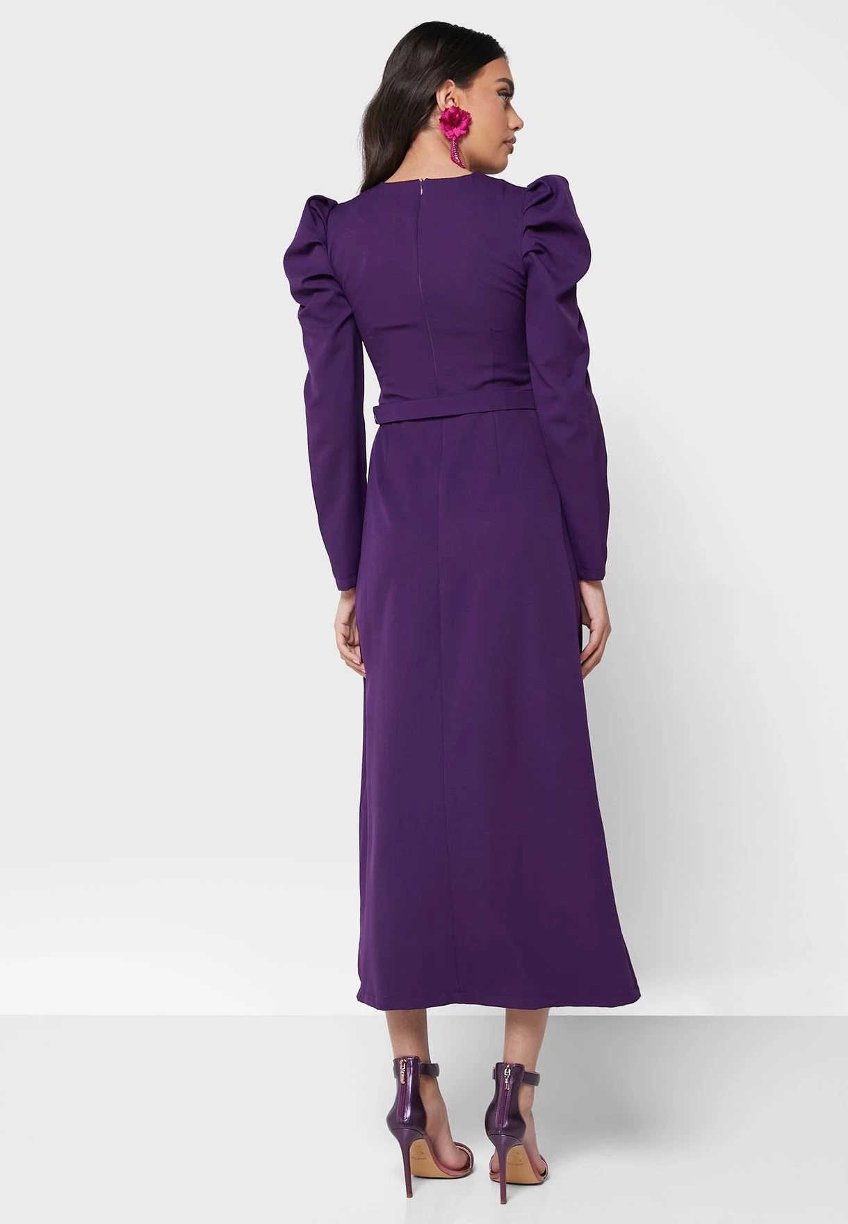 Puff Sleeve Shift Dress 2 Puff Sleeve Shift Dress - Image 2