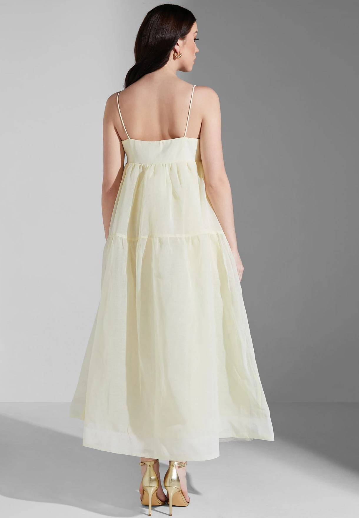 Tiered Knitted Strappy Dress 2 Tiered Knitted Strappy Dress - Image 2