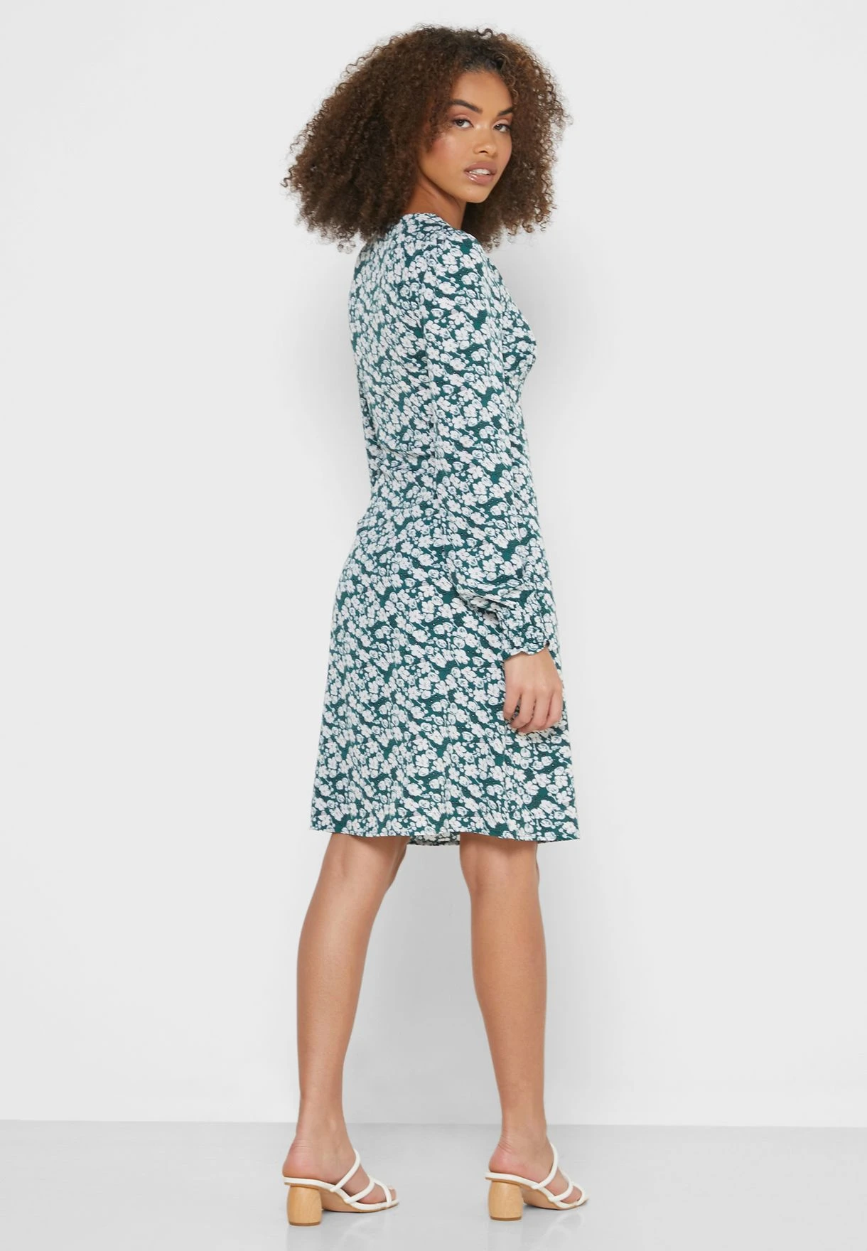 Printed Detail Mini Dress 2 Printed Detail Mini Dress - Image 2