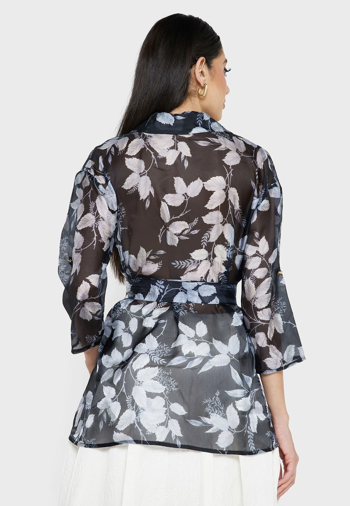 Floral Print Tie Detail Dress 2 Floral Print Tie Detail Dress - Image 2